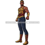 Black Super Hero Man Clipart JPG PNG  Clipart Cricut Silhouette Cut Cutting