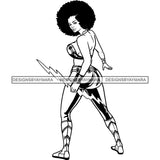 Black Super Hero Superhero Woman Cape Power Strong Melanin Cartoon Costume Brave SVG JPG PNG Clipart Cricut Silhouette Cut Cutting