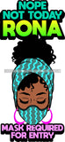 Afro Black Goddess Social Distance Quotes Virus Protection Portrait Bamboo Earrings Bandana Face Mask Sexy Woman Up Do Hair Style  SVG Cutting Files For Silhouette  Cricut