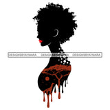 Sensual African Silhouette Goddess Safari Africa Nature Exotic Culture SVG Cutting Files.