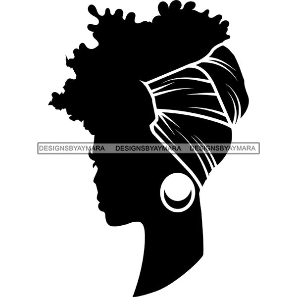 Black Silhouette Woman In Black And White SVG JPG PNG Vector Clipart C ...