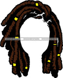 Afro Girl Black Faceless Woman Hoop Earrings Dreadlocks Hair Style SVG Cutting Files For Silhouette Cricut More