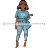 Afro Lola Boss Confident Classy Lady SVG Cutting Files For Silhouette Cricut and More