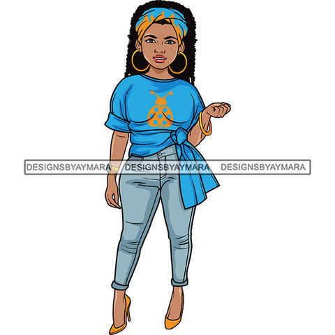 Afro Lola Boss Confident Classy Lady SVG Cutting Files For Silhouette Cricut and More