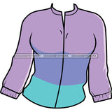 Purple Blue Turquoise Sweater Top SVG JPG PNG Vector Clipart Cricut Silhouette Cut Cutting