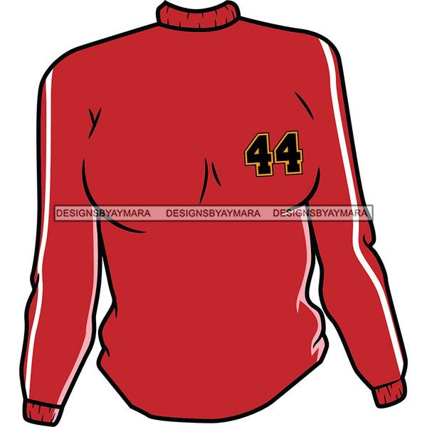 Red Mock Neck Sweater With 44 Top SVG JPG PNG Vector Clipart Cricut Silhouette Cut Cutting