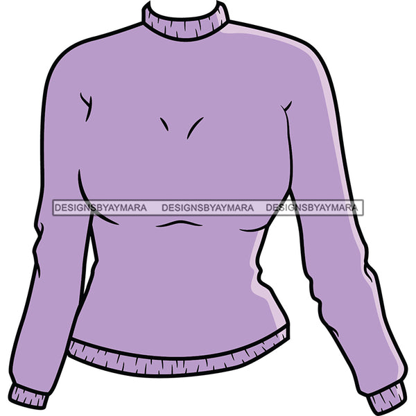 Purple Lilac Sweater SVG JPG PNG Vector Clipart Cricut Silhouette Cut Cutting