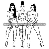 Friends Together Buddies Sisters Sexy Afro Woman High Erotic Boots Melanin Morena Bella Big Afro Puff Kinky Hair Designs For T-Shirt and Other Products SVG PNG JPG Cutting Files For Silhouette Cricut and More!