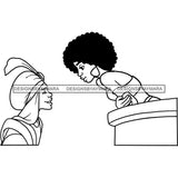 Black Princess Aladdin Balcony Love Proposal Afro Hairstyle Cartoon Illustration Hero's Fantasy Animation Fairy Black Figure Designs For T-Shirt and Other Products SVG PNG JPG Cutting Files For Silhouette Cricut and More!