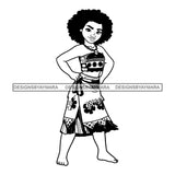 Black Princess Moana Afro Hairstyle Cartoon Illustration Hero's Fantasy Animation Fairy Black Figure Designs For T-Shirt and Other Products SVG PNG JPG Cutting Files For Silhouette Cricut and More!