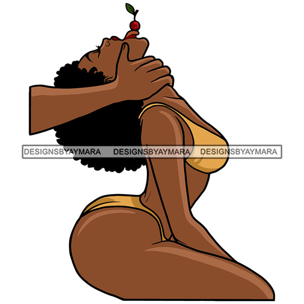 Erotic Sexy Curvy Afro Woman Berry Mouth Man Hands Melanin Morena Bella Afro Puff Kinky Hair Designs For T-Shirt and Other Products SVG PNG JPG Cutting Files For Silhouette Cricut and More!