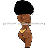 Sexy Afro Woman Bikini Curvy Melanin Morena Bella Big Afro Puff Kinky Hair Designs For T-Shirt and Other Products SVG PNG JPG Cutting Files For Silhouette Cricut and More!