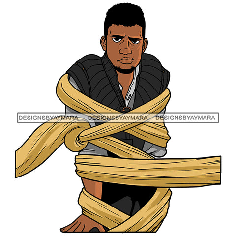 Black Prince Trap Long Hair Cartoon Illustration Hero's Fantasy Animation Fairy Black Figure Designs For T-Shirt and Other Products SVG PNG JPG Cutting Files For Silhouette Cricut and More!