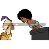 Black Princess Aladdin Balcony Love Proposal Afro Hairstyle Cartoon Illustration Hero's Fantasy Animation Fairy Black Figure Designs For T-Shirt and Other Products SVG PNG JPG Cutting Files For Silhouette Cricut and More!