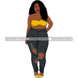 Afro Woman Model Thick Sexy Hipster Ebony Diva Nubian Black Girl Magic Curly Hair SVG JPG PNG Cutting Files For Silhouette Cricut