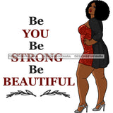 Afro Woman Model Life Quote Thick Sexy Red Dress Diva Nubian Black Girl Magic Afro Hair SVG JPG PNG Cutting Files For Silhouette Cricut