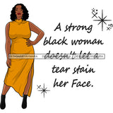 Afro Woman Model Life Quote Thick Sexy Yellow Dress Diva Nubian Black Girl Magic Curly Hair SVG JPG PNG Cutting Files For Silhouette Cricut