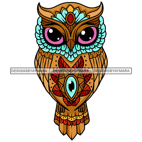 Gold Great Horned Owl SVG JPG PNG Vector Clipart Cricut Silhouette Cut Cutting