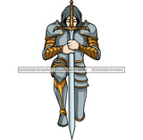 Character Angle God Holding Sword Hard Praying Design Element War Action And War Dress White Background SVG JPG PNG Vector Clipart Cricut Silhouette Cut Cutting