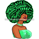 Black Queen In  Purple Glitter With Big Afro Words  JPG PNG  Clipart Cricut Silhouette Cut Cutting