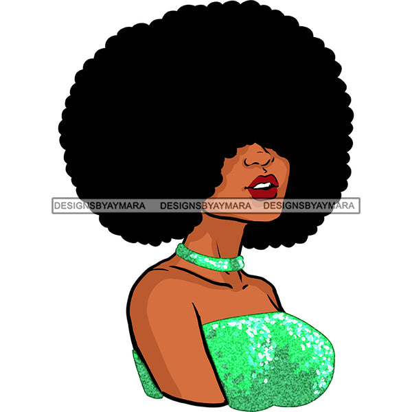 Black Queen In  Purple Glitter With Big Afro   JPG PNG  Clipart Cricut Silhouette Cut Cutting