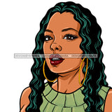 Black Woman Long Hair In Green No  FingerJPG PNG  Clipart Cricut Silhouette Cut Cutting