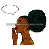 Melanin Woman Comic Strip Art With Conversation Bubble No Background JPG PNG  Clipart Cricut Silhouette Cut Cutting