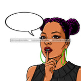 Black Woman Hair In Buns With Conversation Bubble Purple Hair JPG PNG  Clipart Cricut Silhouette Cut Cutting