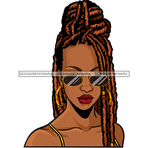 Brown Locs Dreads Sista Locs In A Bun On Brown Skin Woman JPG PNG  Clipart Cricut Silhouette Cut Cutting