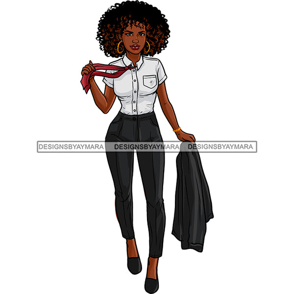 Sexy Black Woman Wearing Black Pant Suit Png Clipart Cricut Silhou Designsbyaymara 