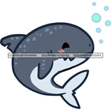 Whale Gray Whale  Sea Creature  JPG PNG  Clipart Cricut Silhouette Cut Cutting