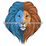 Lion Head Power King Wild Animal Mammal Respect Kingdom Danger SVG PNG JPG Cut Files For Silhouette Cricut and More!