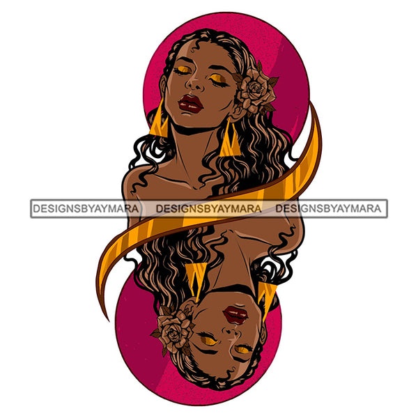 Melanin Woman African American Nubian Female Pretty Lady SVG PNG JPG Cut Files For Silhouette Cricut and More!