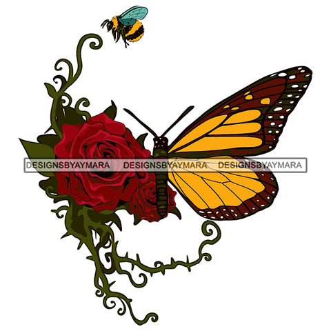 Skull Shape Face Butterfly Rosses Flowers Bee Animal Love SVG PNG JPG Cut Files For Silhouette Cricut and More!