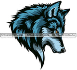 Wolf Wild Animal Mammal Lobo Danger Wildlife SVG PNG JPG Cut Files For Silhouette Cricut and More!