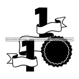 Sales Elements Logo Number 1 Ribbon Big Sale Sign Vector Designs For T-Shirt and Other Products SVG PNG JPG Cut Files For Silhouette Cricut and More!