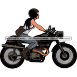 Biker Chick Chopper Motorcycle Cruiser Woman Riding Speed Vector Designs For T-Shirt and Other Products SVG PNG JPG Cutting Files For Silhouette Cricut and More!