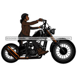 Biker Chick Chopper Motorcycle Cruiser Woman Riding Speed Vector Designs For T-Shirt and Other Products SVG PNG JPG Cutting Files For Silhouette Cricut and More!