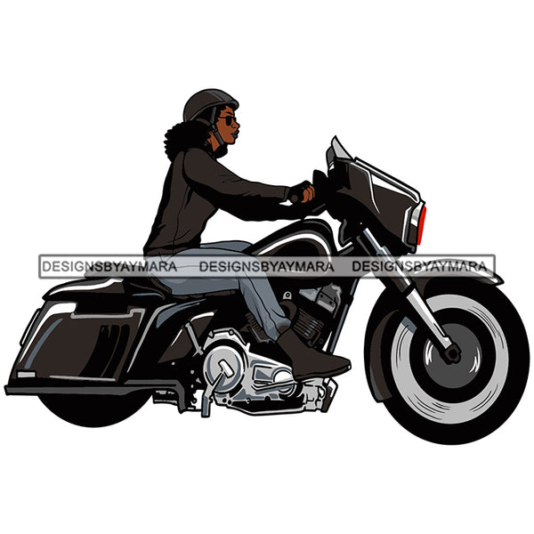 Biker Chick Chopper Motorcycle Cruiser Woman Riding Speed Vector Designs For T-Shirt and Other Products SVG PNG JPG Cutting Files For Silhouette Cricut and More!