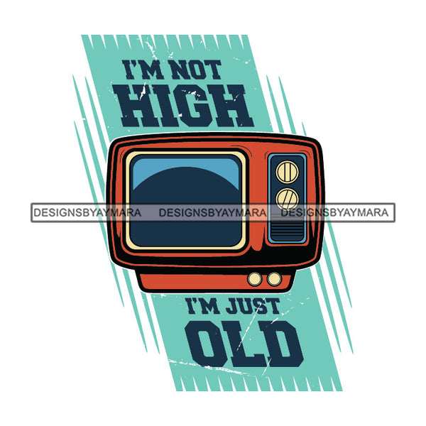 Vintage Old School I'm In My Prime I'm Not Old Experienced Quotes Distressed Designs SVG JPG PNG Cricut Silhouette Cut Cuttings