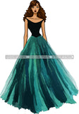 Model Fashion Woman Posing Fancy Gown Dress Vogue Goddess Glamour Trendy Clothing Curly Hair Style SVG Cutting Files For Silhouette Cricut More