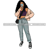 Winter Fall Fashion Woman Model Casual Clothing Outfit Cold Weather Jacket Coat Sweater Autumn SVG JPG PNG Clipart Cricut Silhouette Cut Cutting