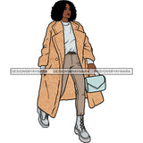 Winter Fall Fashion Woman Model Casual Clothing Outfit Cold Weather Jacket Coat Sweater Autumn SVG JPG PNG Clipart Cricut Silhouette Cut Cutting