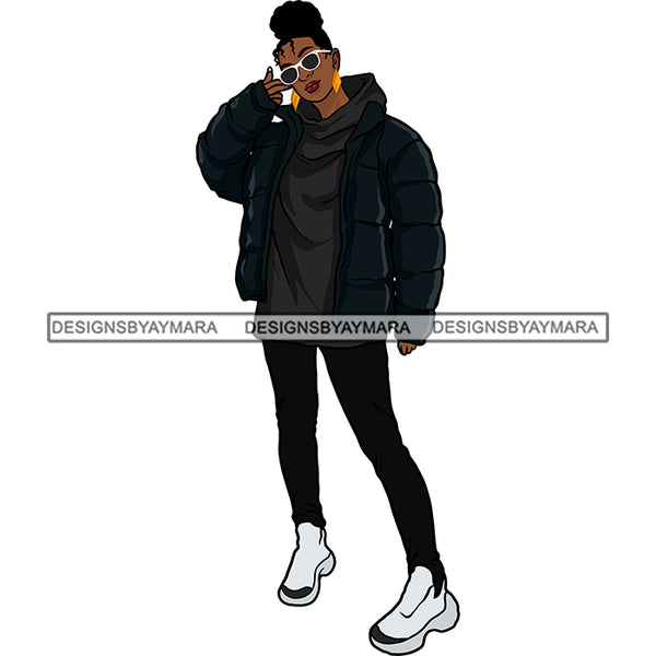 Winter Fall Fashion Woman Model Casual Clothing Outfit Cold Weather Jacket Coat Sweater Autumn SVG JPG PNG Clipart Cricut Silhouette Cut Cutting