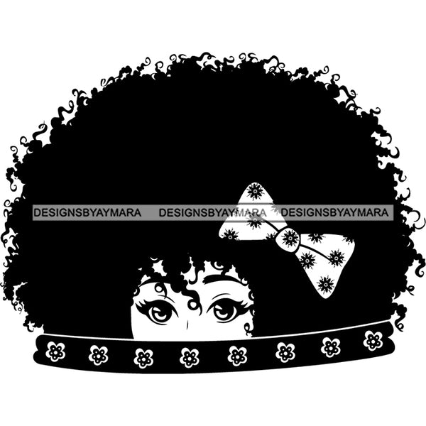 Super Bundle 50 Afro Nubian Melanin Popping Kinky Hair Beautiful African American Woman SVG Cutting Files