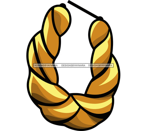 Bamboo Hoop Earrings Twisted  Personalized  Accessory SVG Cutting Files For Silhouette Cricut More