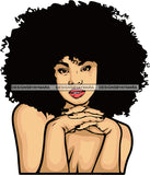 Afro Diva Natural Beauty Femminity Nude Posing Artistic  SVG Cutting Files For Silhouette Cricut