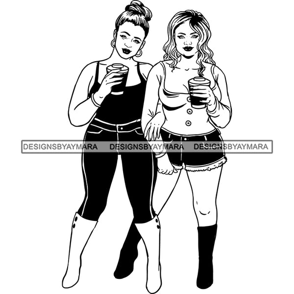Best Friends Forever Girls Women Ladies Buddy Sister Girlfriends SVG Files For Cutting and More!