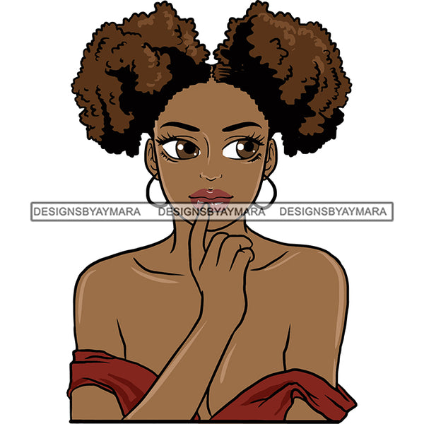 Afro Puff Beautiful Woman Goddess SVG Files For Cutting and More!