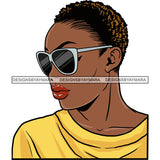 Afro Woman Short Hairstyle SVG Files For Cutting and More!